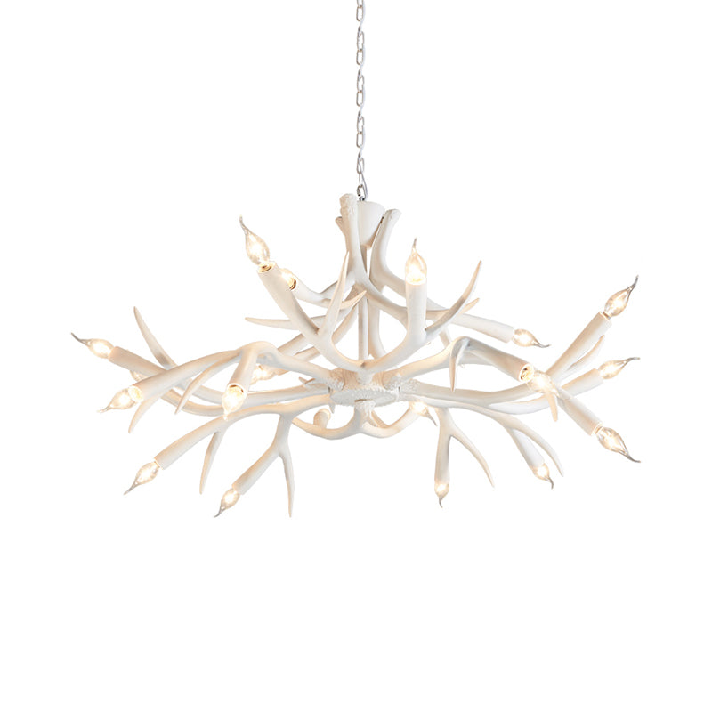 Resin Sputnik Chandelier Lamp Contemporary 22-Head Pendant Light - Rebooters