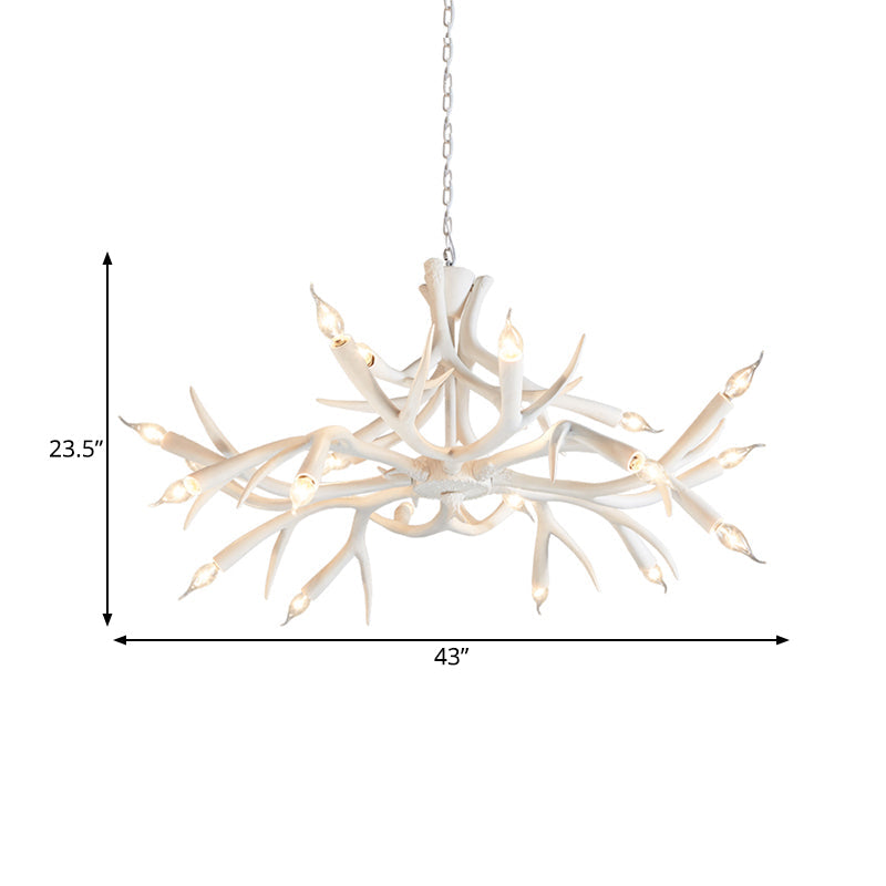 Resin Sputnik Chandelier Lamp Contemporary 22-Head Pendant Light - Rebooters