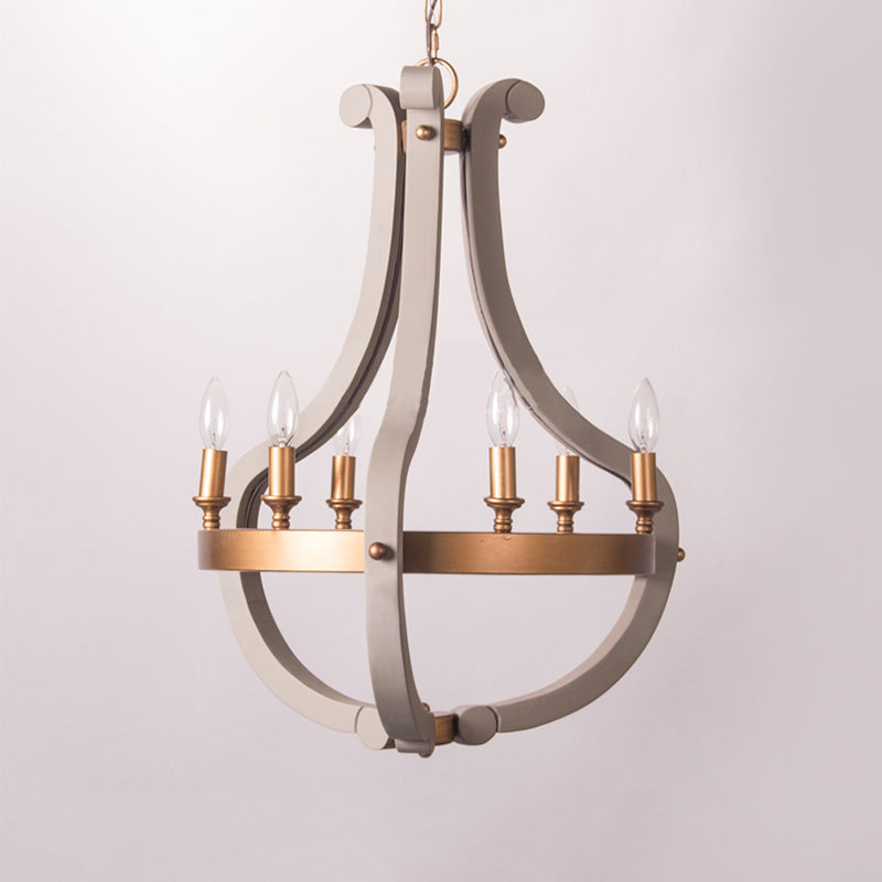 Wood Bend Chandelier Lamp Contemporary 6/12 Bulbs Gold Fixture - Rebooters