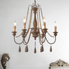Retro 6/8/12 Heads Chandelier Lamp Grey Branch Ceiling Pendant Light - Rebooters
