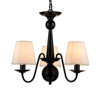 3/5/6 Lights Chandelier Light Fixture Traditional White Fabric - Rebooters