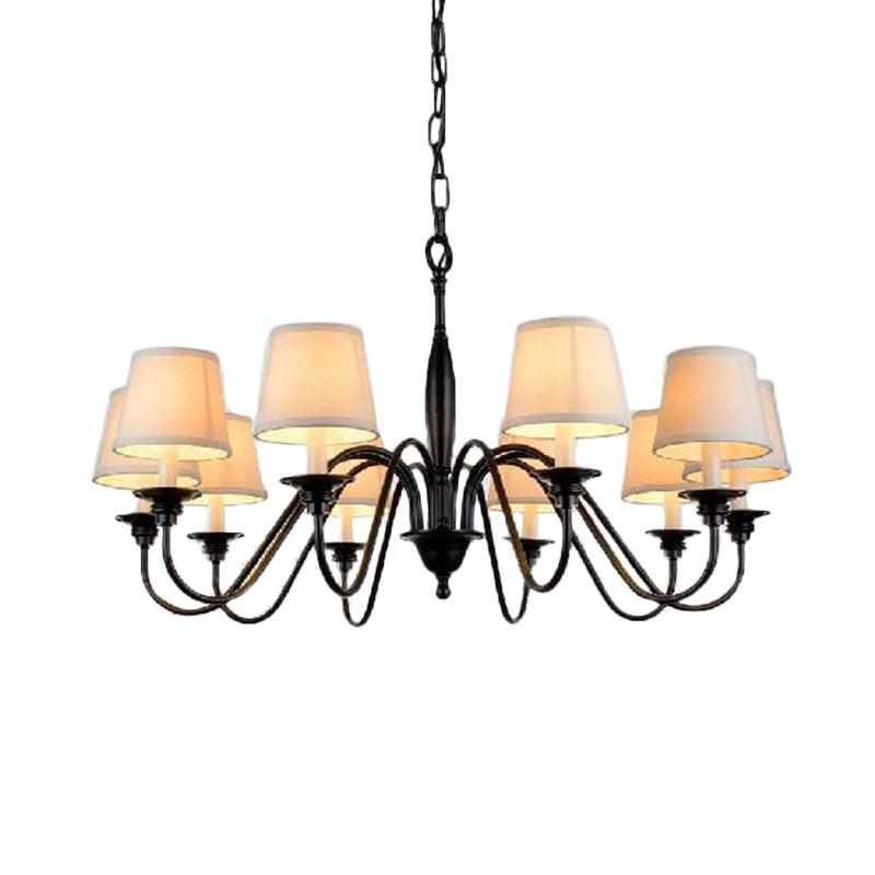3/6/8 Lights Ceiling Light Minimalistic Fabric Chandelier - Rebooters