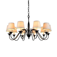 3/6/8 Lights Ceiling Light Minimalistic Fabric Chandelier - Rebooters