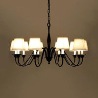 3/6/8 Lights Ceiling Light Minimalistic Fabric Chandelier - Rebooters