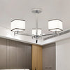 White 3/6/8 Lights Chandelier Light Classic Fabric Lamp - Rebooters