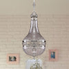 12 Inch 16 Inch Wide Gourd Chandelier Lighting Colonial Clear Glass Brass Chrome 4 Bulbs Ceiling Light - Rebooters