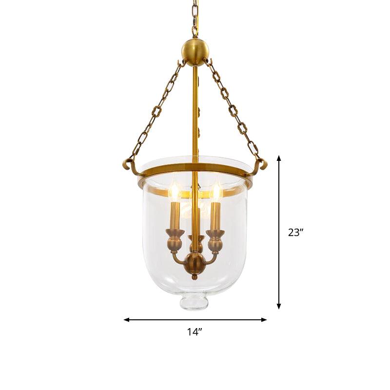 3 Bulbs Restaurant Hanging Pendant Modern Gold Down Lighting - Rebooters