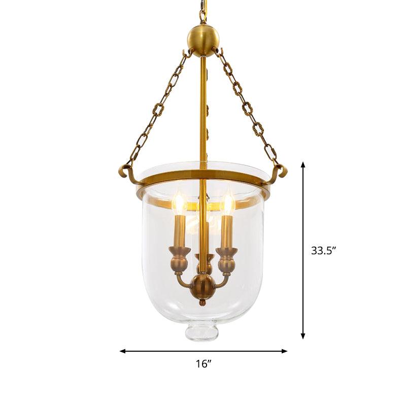 3 Bulbs Restaurant Hanging Pendant Modern Gold Down Lighting - Rebooters
