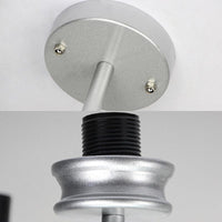 3 Lights Mosaic Chandelier with Drum Shade Modernism Indoor Pendant Light in Blue Yellow for Bathroom - Rebooters