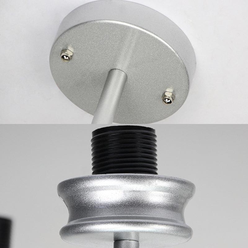 3 Lights Mosaic Chandelier with Drum Shade Modernism Indoor Pendant Light in Blue Yellow for Bathroom - Rebooters