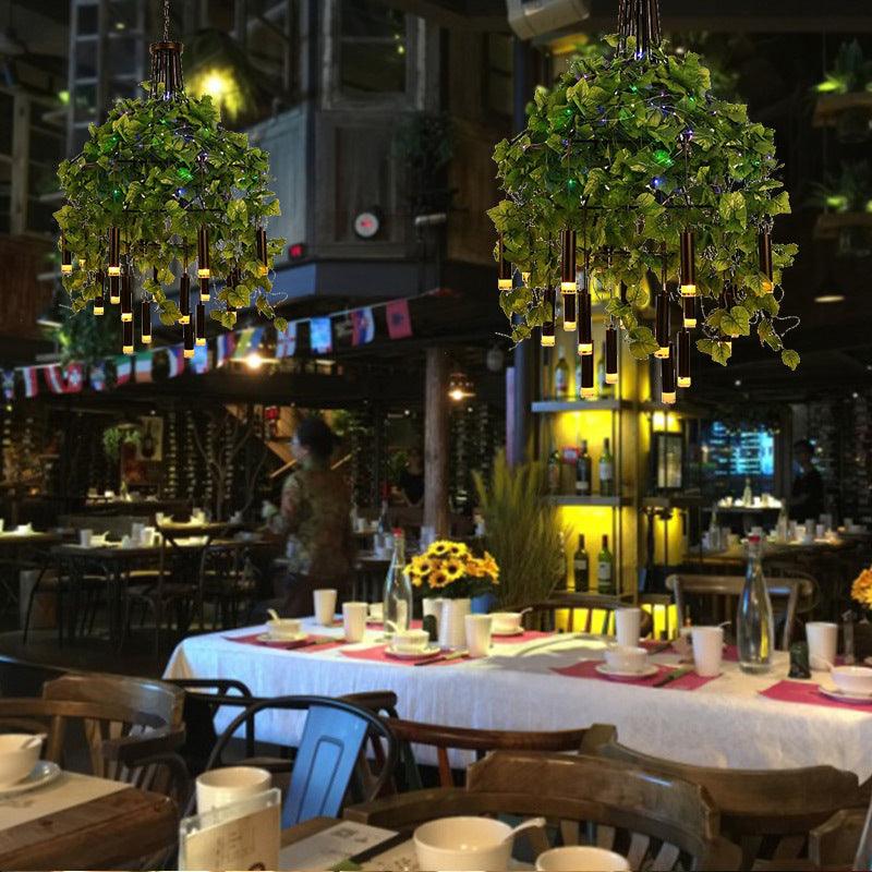 23.5"/35.5" Wide Dome Metal Chandelier Lamp Industrial 22 Heads Restaurant Light - Rebooters