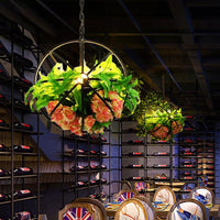 Antique Global Hanging Chandelier 4 Bulbs LED Light Fixture - Rebooters