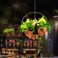 Antique Global Hanging Chandelier 4 Bulbs LED Light Fixture - Rebooters