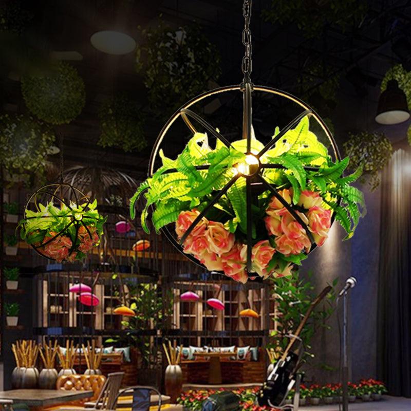 Antique Global Hanging Chandelier 4 Bulbs LED Light Fixture - Rebooters