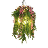 4 Heads Metal Pendant Chandelier Industrial Green Plant LED Down Lighting - Rebooters