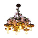 Pink 7 Bulbs Pendant Chandelier Industrial Metal Fixture - Rebooters