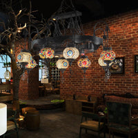 8 Heads Globe Hanging Lighting Bohemia Chandelier Lamp - Rebooters