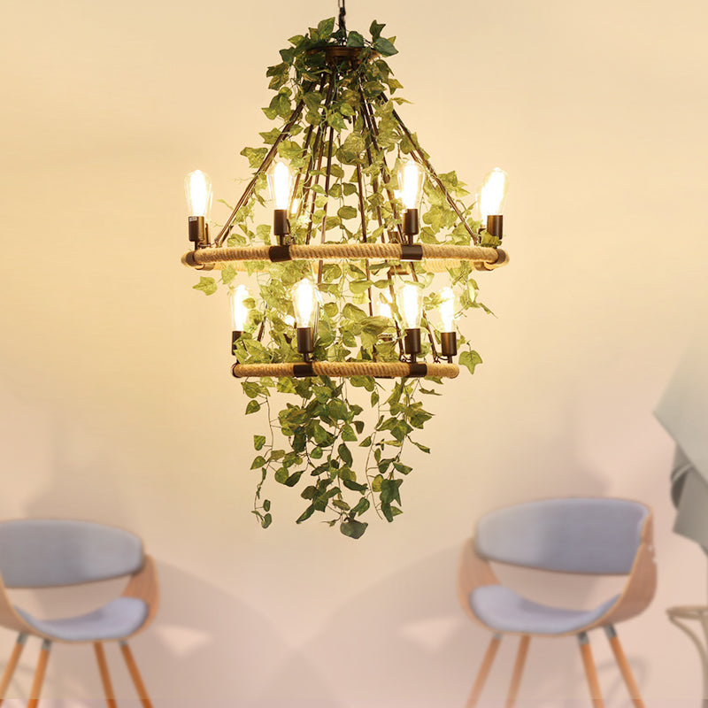 Green 6/8/14 Heads Suspension Lighting Round Chandelier Light - Rebooters