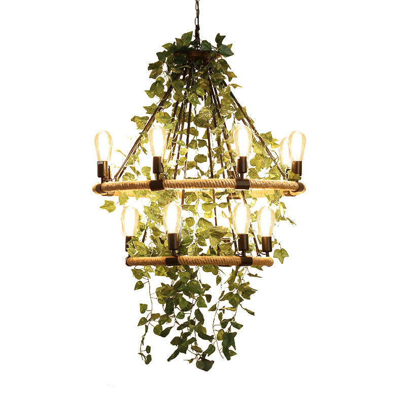 Green 6/8/14 Heads Suspension Lighting Round Chandelier Light - Rebooters