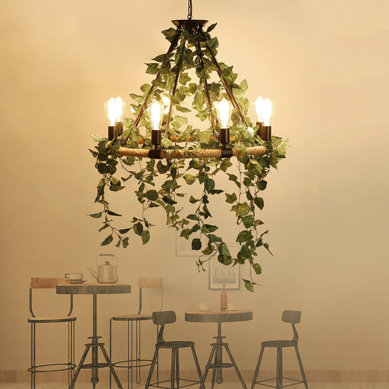 Green 6/8/14 Heads Suspension Lighting Round Chandelier Light - Rebooters