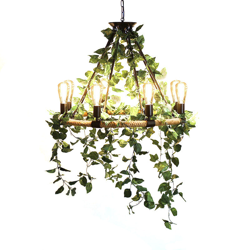 Green 6/8/14 Heads Suspension Lighting Round Chandelier Light - Rebooters