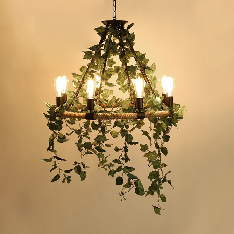 Green 6/8/14 Heads Suspension Lighting Round Chandelier Light - Rebooters