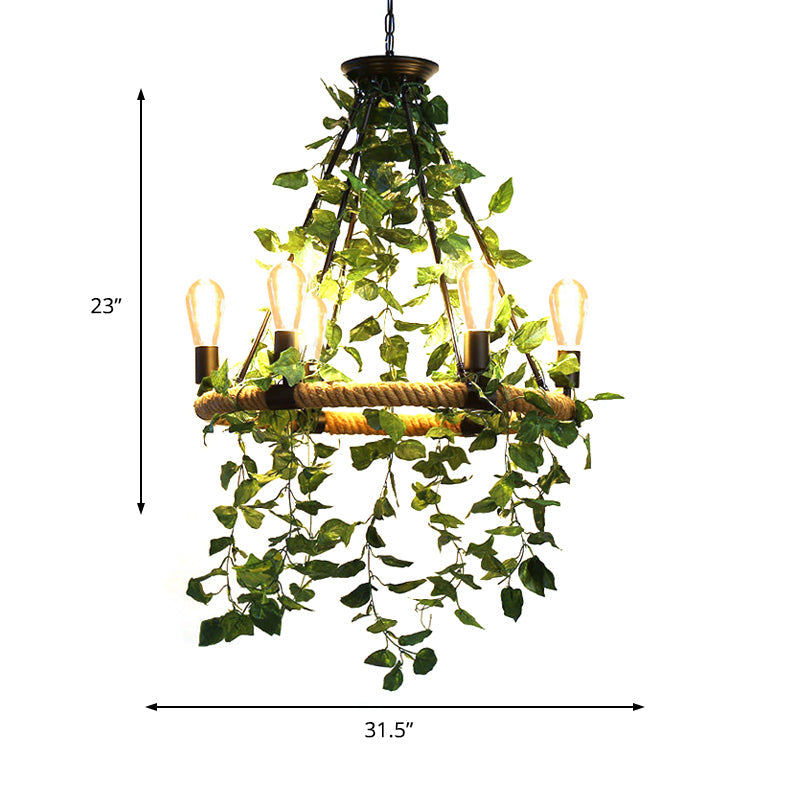 Green 6/8/14 Heads Suspension Lighting Round Chandelier Light - Rebooters