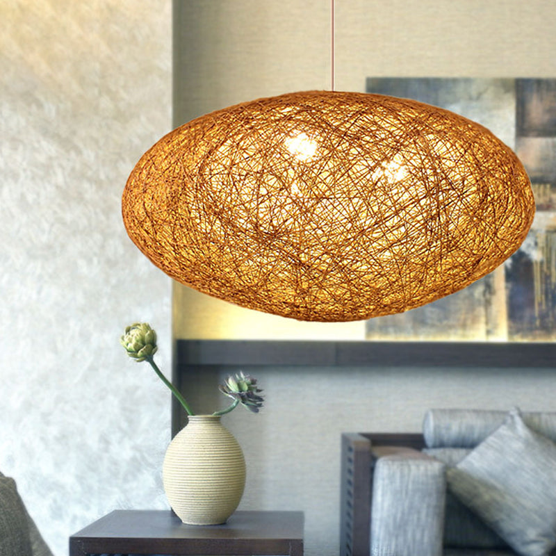 Handcrafted Pendant Chandelier Japanese Bamboo 3 Heads Lighting - Rebooters