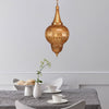 Brass Sphere Pendant Chandelier Arabian Metal 7 Lights Ceiling Light - Rebooters