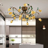 Brass 20-Light Chandelier Lighting Pastoral Tulip LED Light - Rebooters