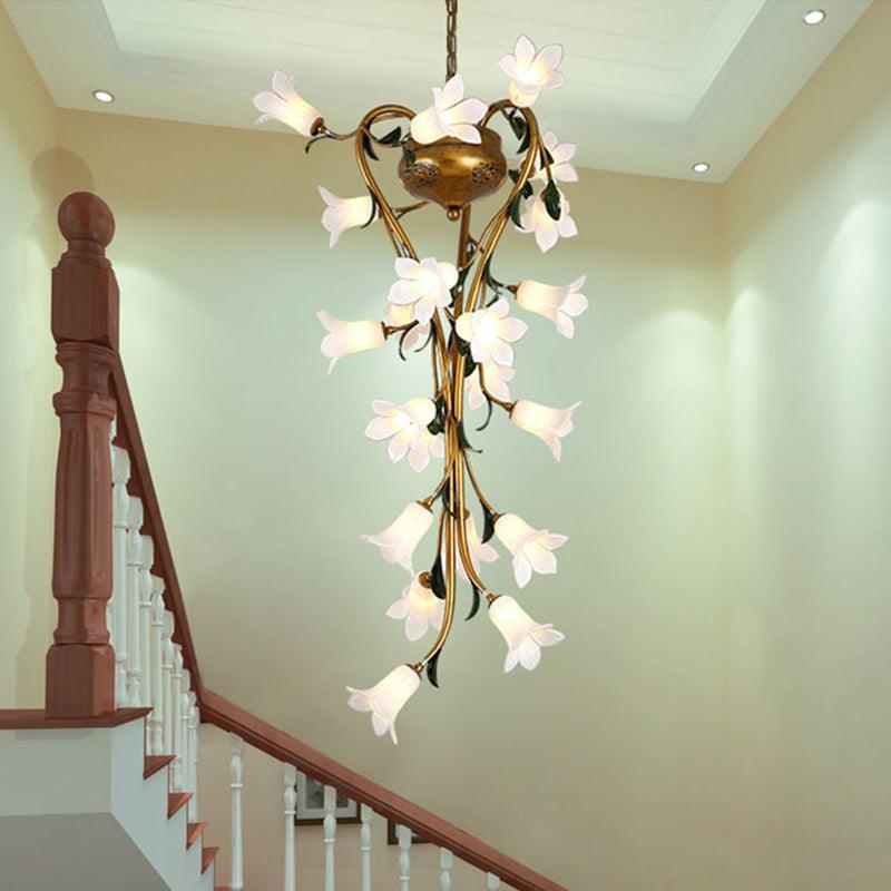 American Flower Chandelier Lighting Fixture 21 Heads LED Light - Rebooters