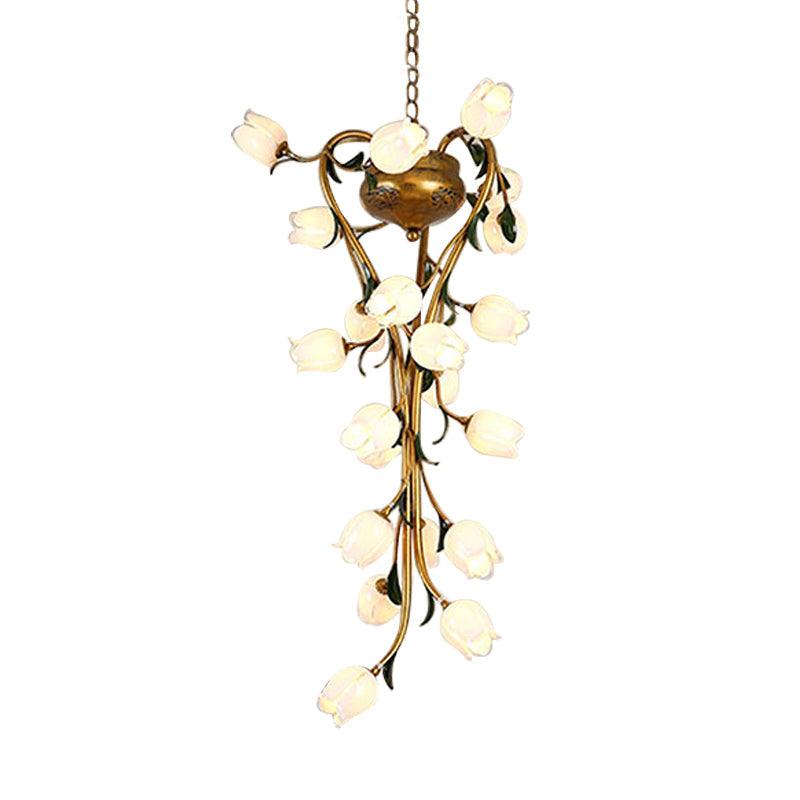 American Flower Chandelier Lighting Fixture 21 Heads LED Light - Rebooters
