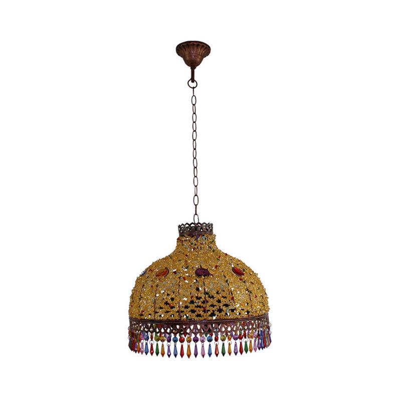 3/6 Bulbs Hanging Chandelier Art Deco Dome Light Fixture - Rebooters