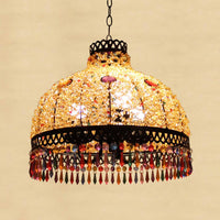 3/6 Bulbs Hanging Chandelier Art Deco Dome Light Fixture - Rebooters