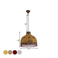 3/6 Bulbs Hanging Chandelier Art Deco Dome Light Fixture - Rebooters