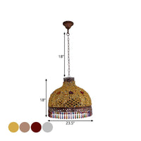 3/6 Bulbs Hanging Chandelier Art Deco Dome Light Fixture - Rebooters