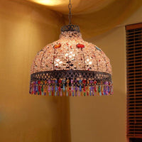 3/6 Bulbs Hanging Chandelier Art Deco Dome Light Fixture - Rebooters
