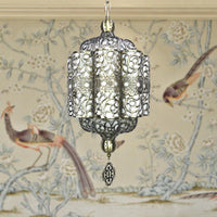 Antiqued Lantern Hanging Light Kit 4 Heads Metal Chandelier - Rebooters