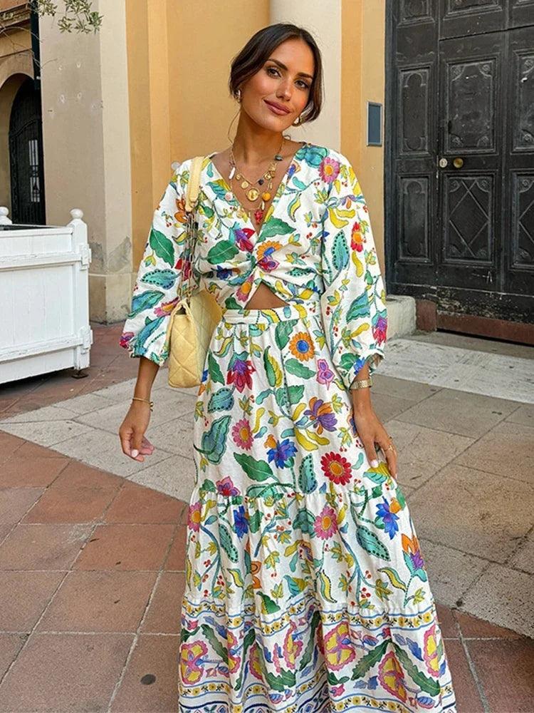 Meghan Women's Maxi Dress - Bohemian Style for Effortless Elegance - Rebooters -Women's Dresses