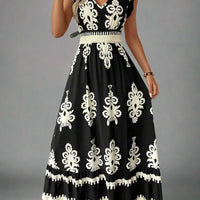 Elegant Women's Maxi Dress with Flowy Bohemian Style Rebooters Maxi Women's Dresses