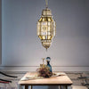 Lantern Metal Hanging Chandelier Arab 3 Bulbs Ceiling Lamp - Rebooters
