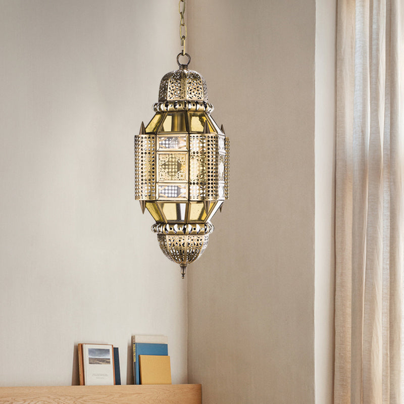Lantern Metal Hanging Chandelier Arab 3 Bulbs Ceiling Lamp - Rebooters