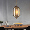 Metallic Brass Pendant Chandelier Lantern 3 Lights Arab Ceiling Light - Rebooters