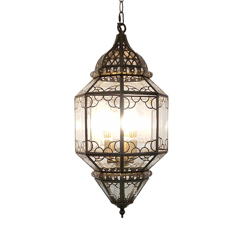 3-Head Pendant Lighting Antiqued Arab Balcony Chandelier - Rebooters