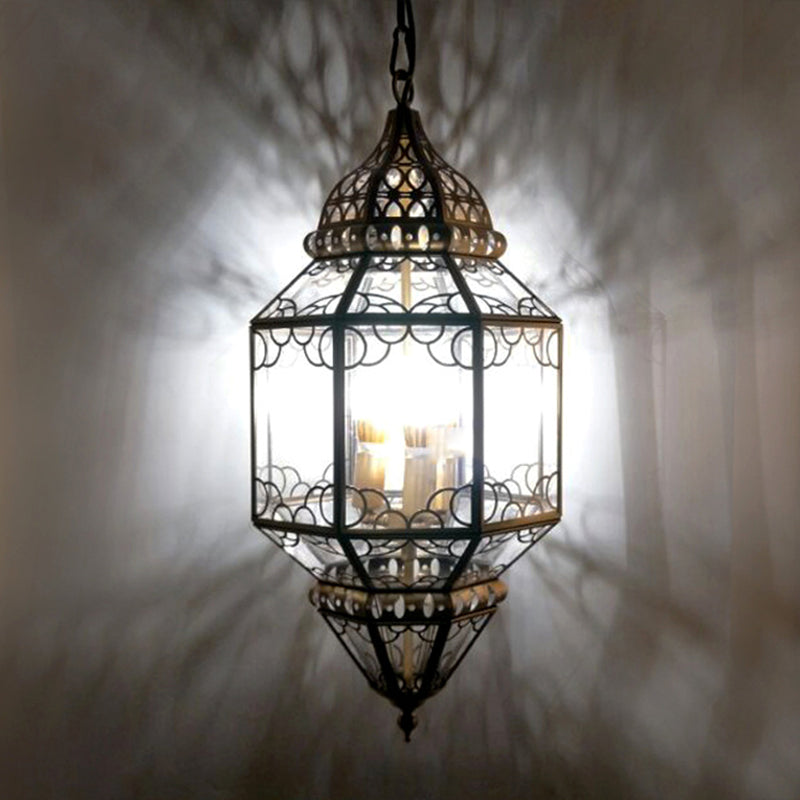 3-Head Pendant Lighting Antiqued Arab Balcony Chandelier - Rebooters