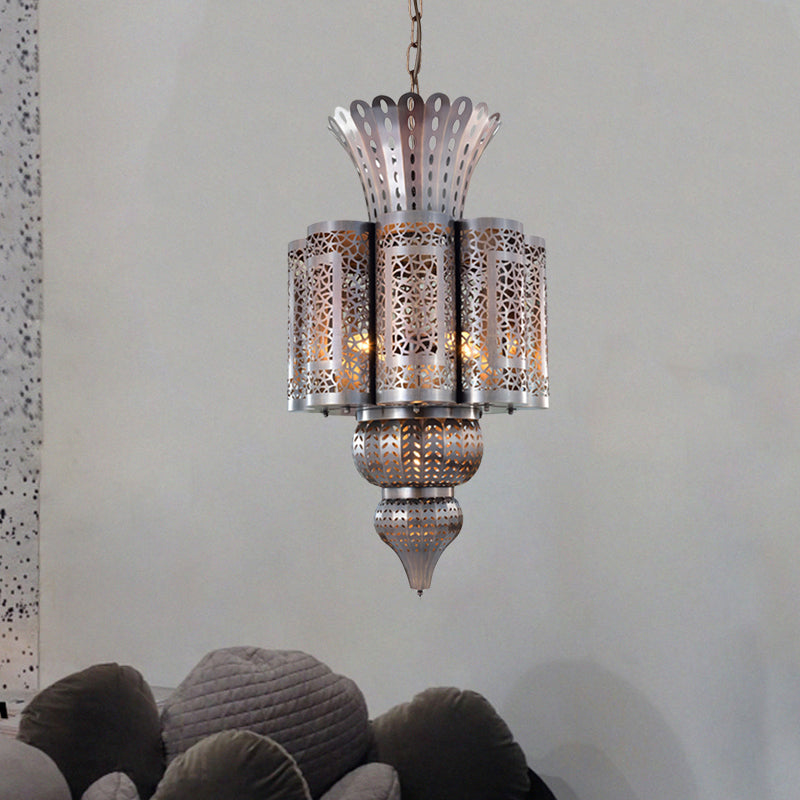 Vintage Hollow-Out Pendant Light 4 Bulbs Chandelier Lamp - Rebooters