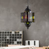 Black 8-Light Pendant Lighting Arab Style Metal Castle Chandelier - Rebooters