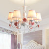Pink/Blue 6 Heads Chandelier Lighting Metal Tapered Fixture - Rebooters