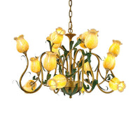 American Flower Metal Hanging Pendant 16 Heads LED Chandelier - Rebooters