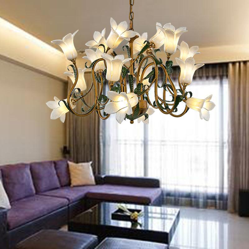 American Flower Metal Hanging Pendant 16 Heads LED Chandelier - Rebooters